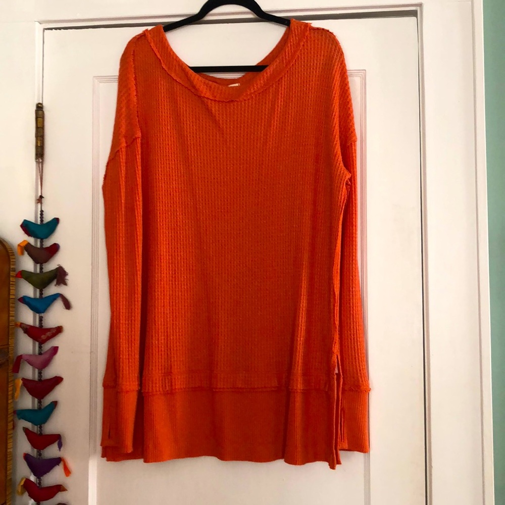 Free people waffle knit tunic